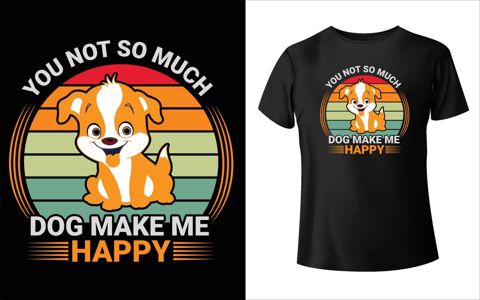 puppy dag t-shirt, hond vector, hond t-shirt ontwerp, vector