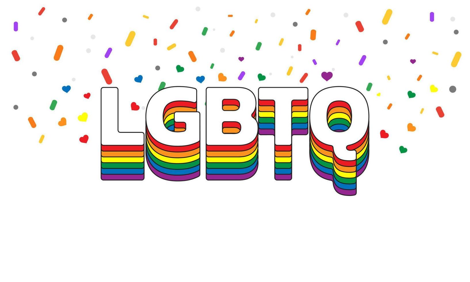 happy pride day-concept voor de lgbtq-gemeenschap. vector