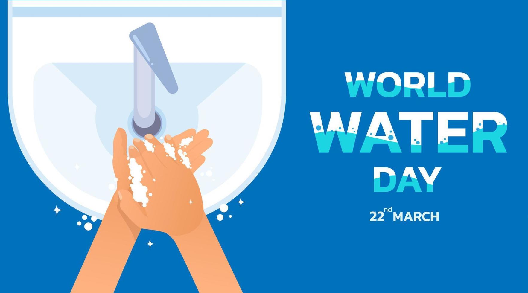 wereld Water Dag vector