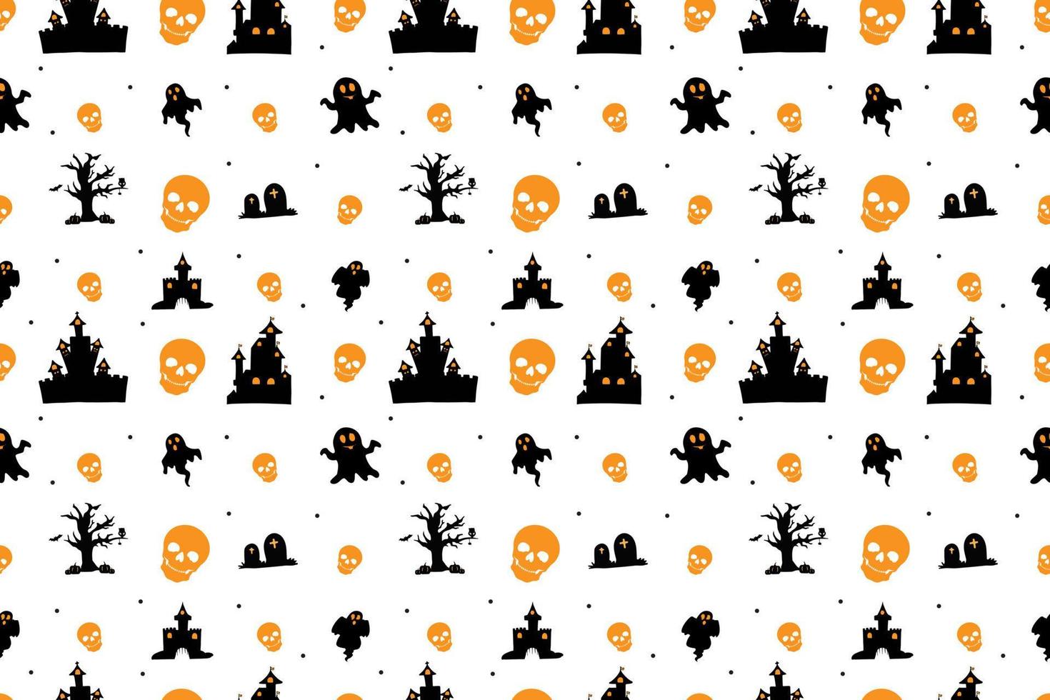 Halloween naadloos patroonontwerp vector