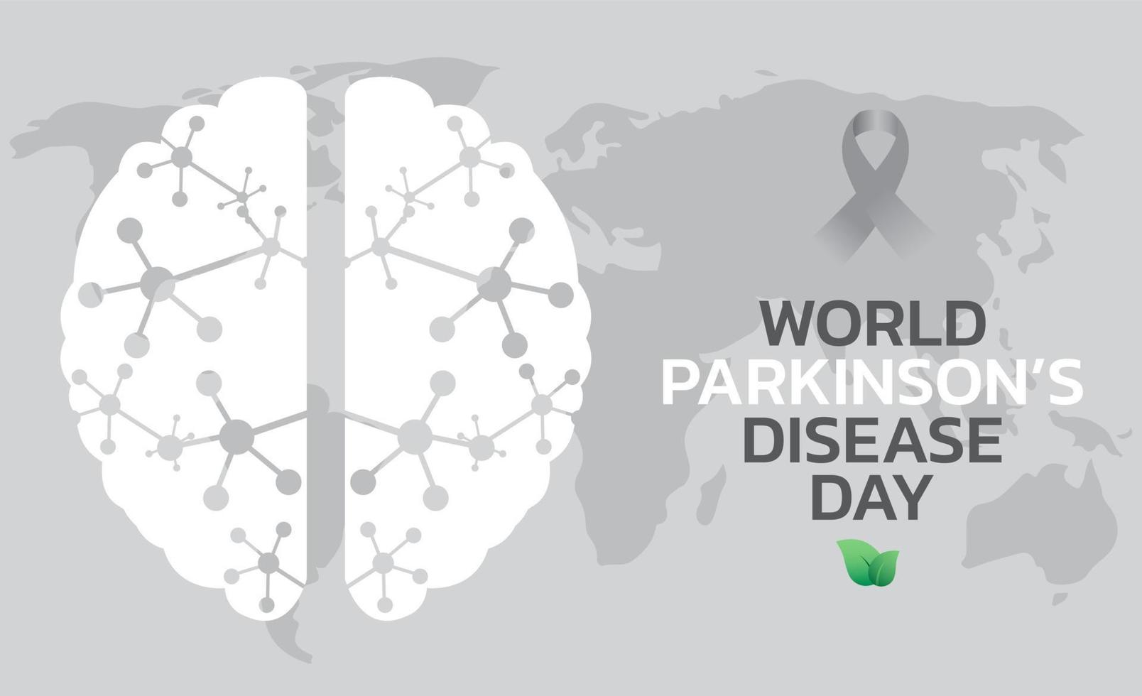 wereld parkinson is dag van de ziekte. vakantie concept. vector