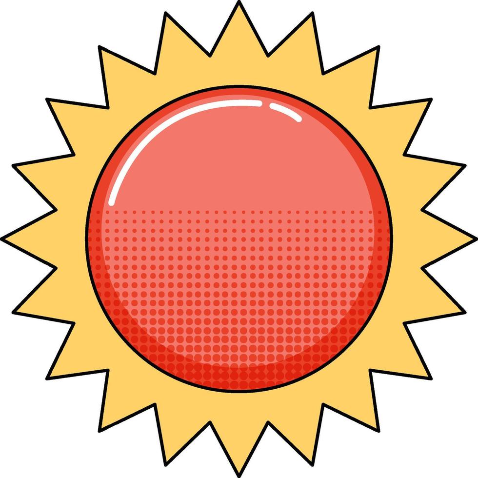 zon op witte achtergrond vector