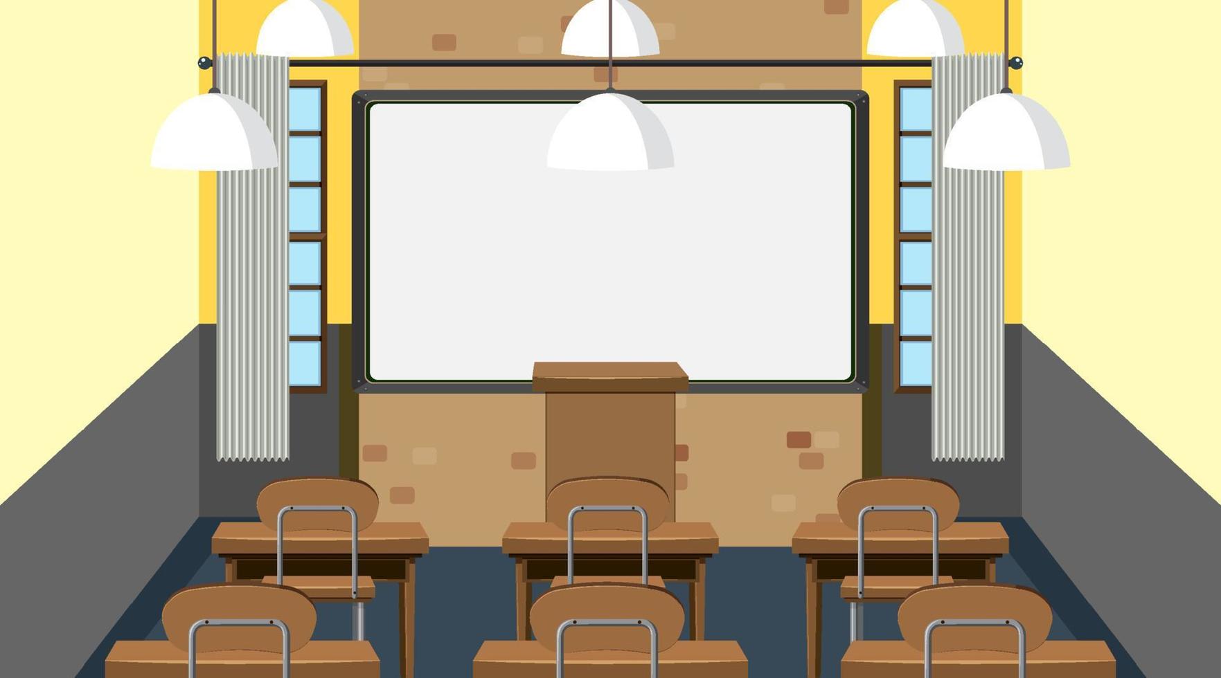 school klas interieur concept vector