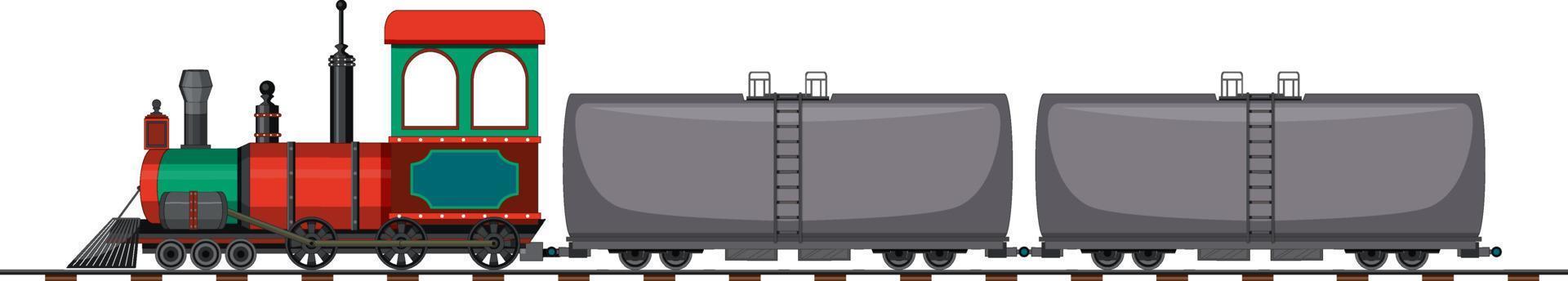 stoomlocomotief trein vintage stijl vector