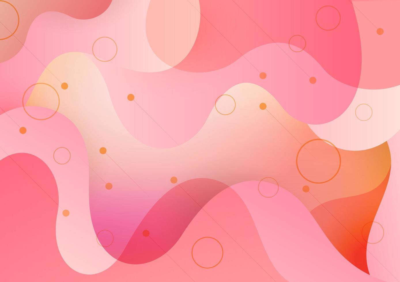 abstracte vloeiende vorm achtergrond. ontwerp en lay-out met roze kleurverloop en geometrische vormen. vector illustratie