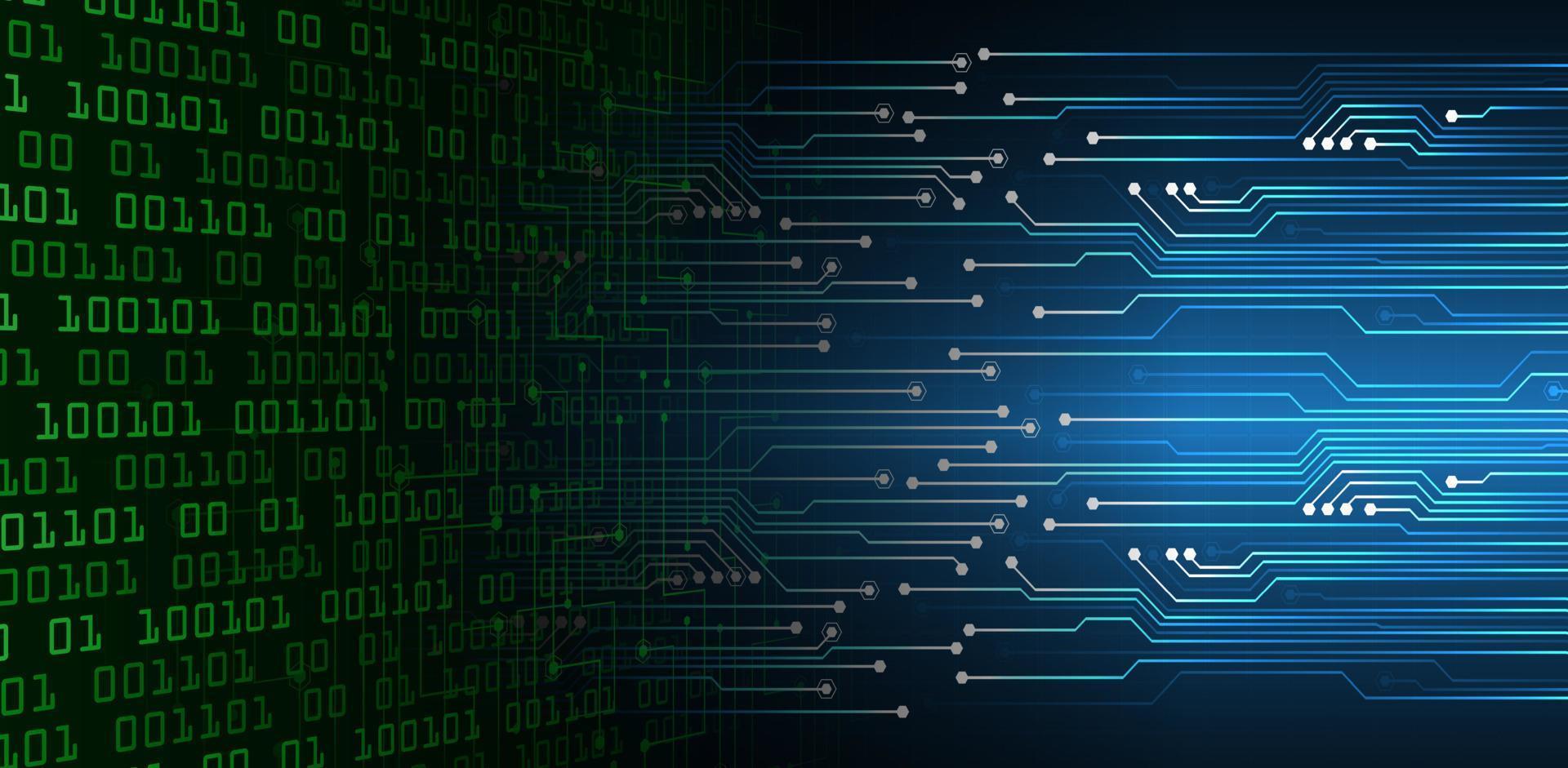 cyber circuit toekomstige technologie concept achtergrond vector