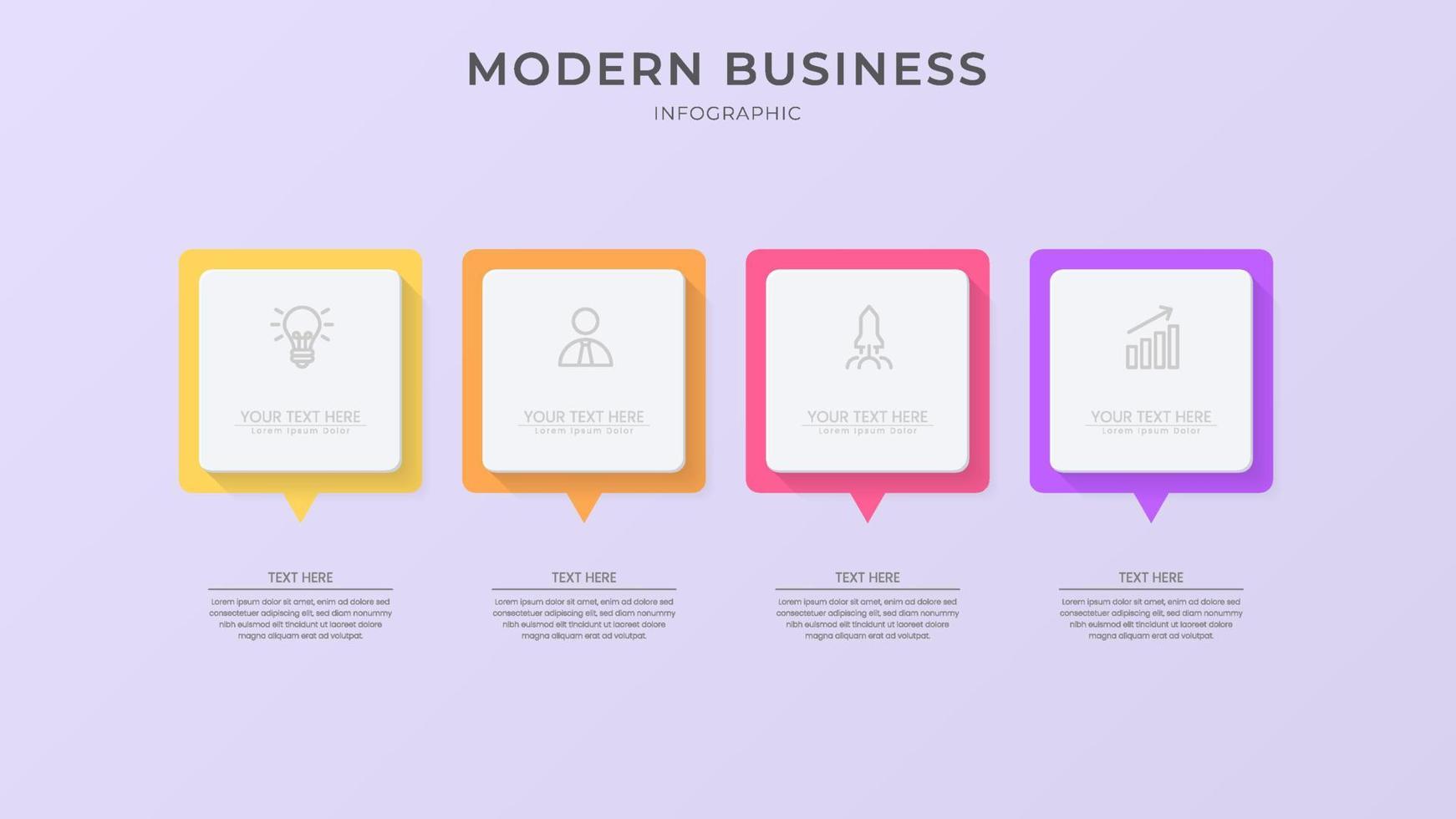 minimalistische 3d infographic vectorsjabloon met stappen voor succes. presentatie met pictogrammen van lijnelementen. bedrijfsconceptontwerp kan worden gebruikt voor web-, brochure-, diagram-, grafiek- of bannerlay-out vector