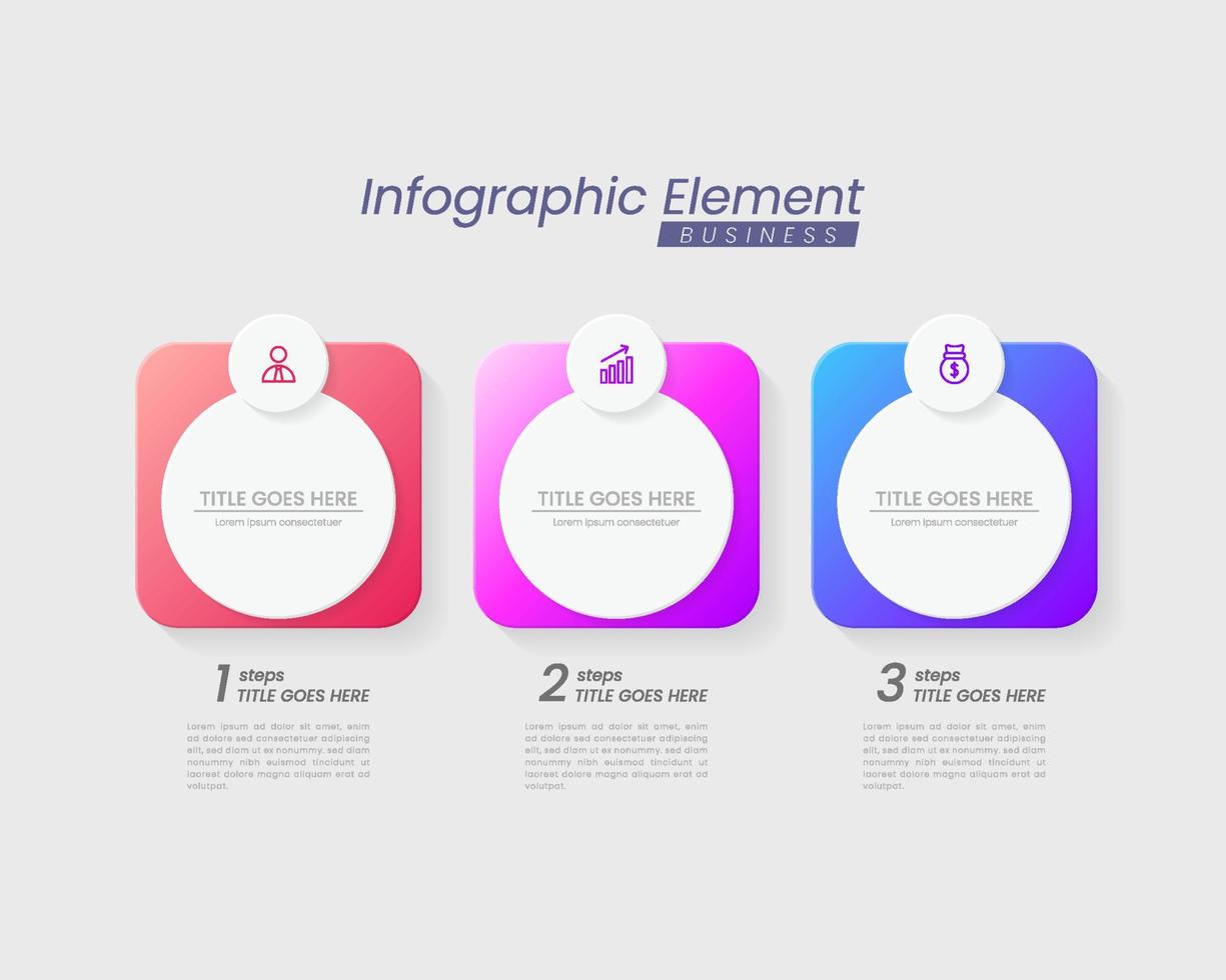 vector infographic ontwerpsjabloon met opties of stappen. kan worden gebruikt voor procesdiagram, presentaties, workflowlay-out, banner, stroomschema, infografiek.