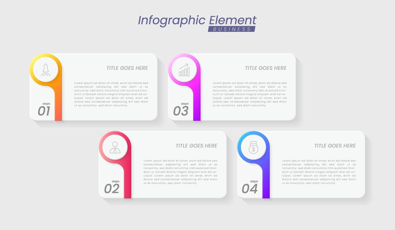 vector infographic ontwerpsjabloon met opties of stappen. kan worden gebruikt voor procesdiagram, presentaties, workflowlay-out, banner, stroomschema, infografiek.