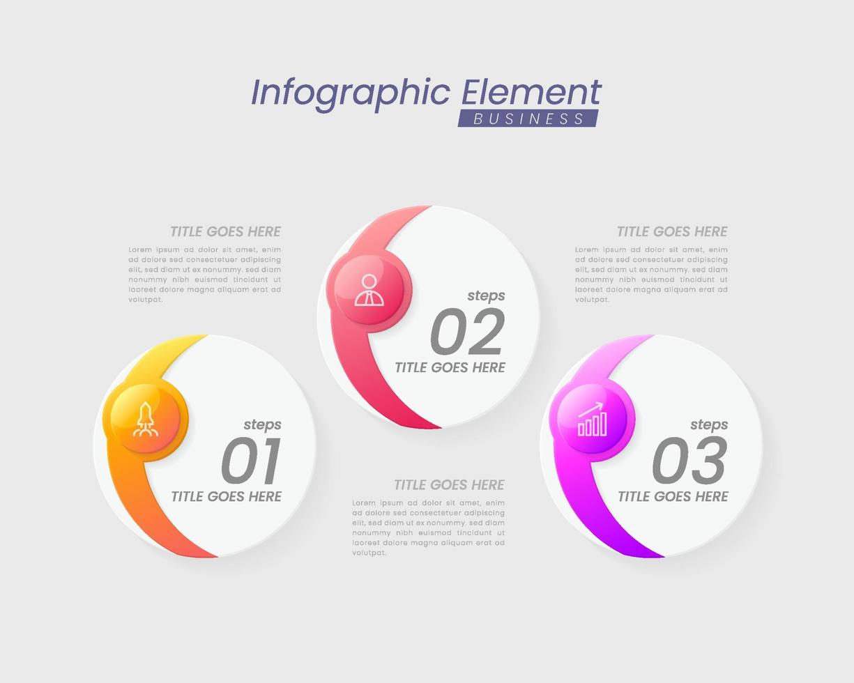 vector infographic ontwerpsjabloon met opties of stappen. kan worden gebruikt voor procesdiagram, presentaties, workflowlay-out, banner, stroomschema, infografiek.