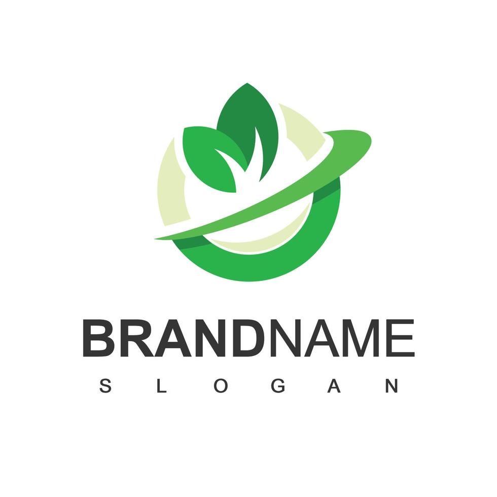 blad logo ontwerpsjabloon, natuurlijk symbool vector