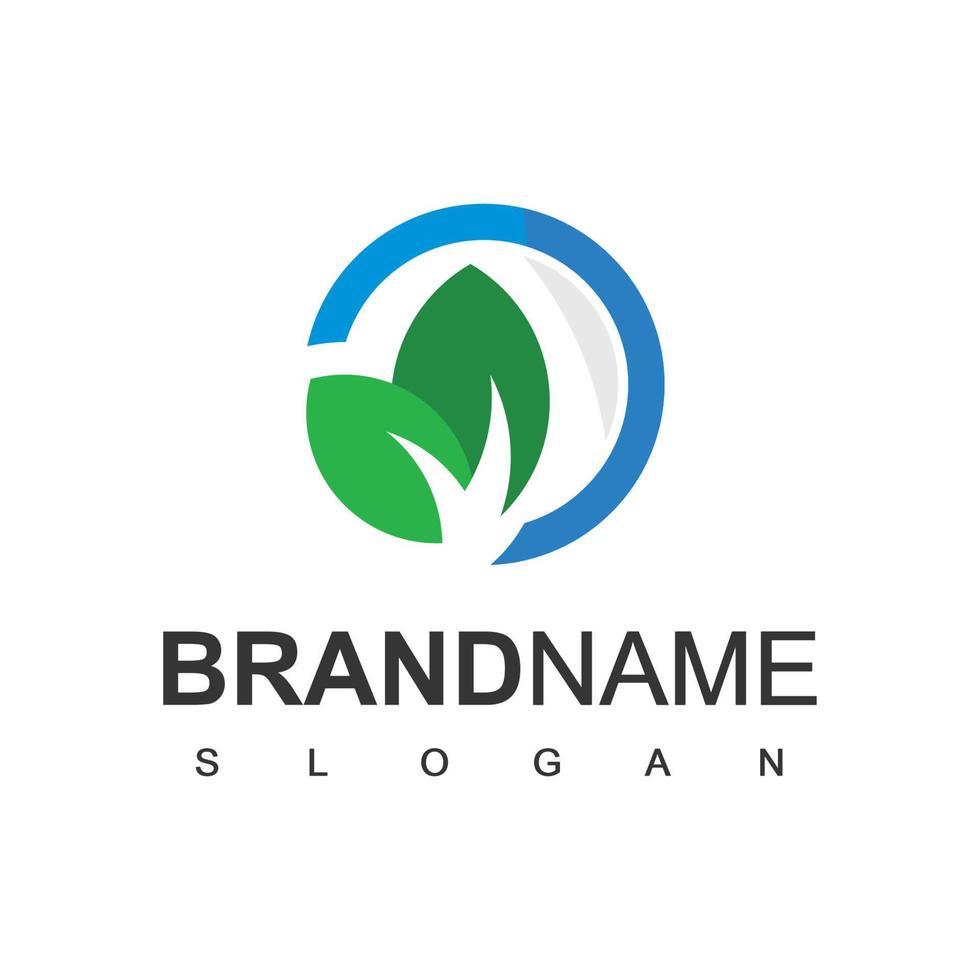 blad logo ontwerpsjabloon, natuurlijk symbool vector