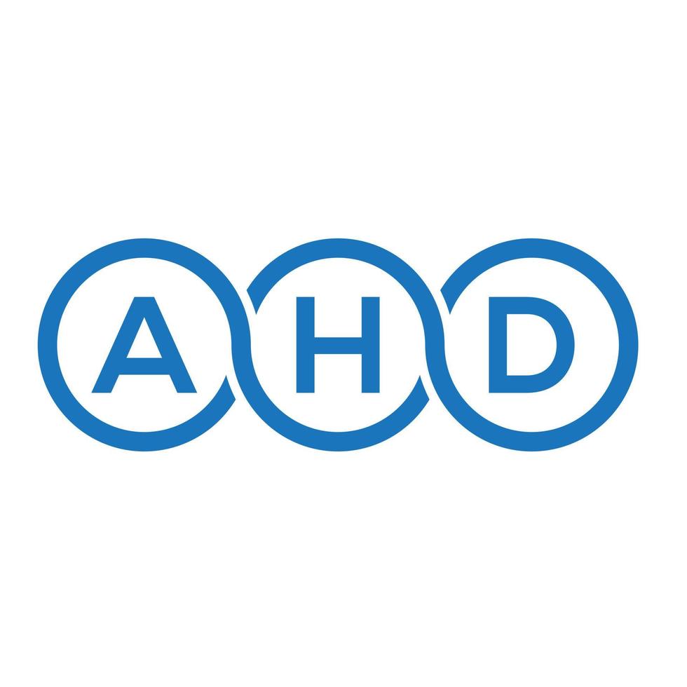 AH brief logo ontwerp op witte achtergrond. ah creatieve initialen brief logo concept. ahd-letterontwerp. vector