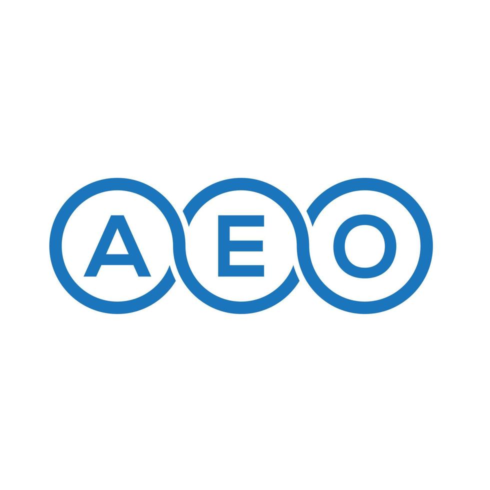 aeo brief logo ontwerp op witte achtergrond. aeo creatieve initialen brief logo concept. aeo brief ontwerp. vector