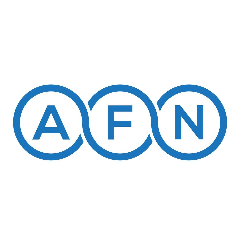 afn brief logo ontwerp op witte achtergrond. afn creatieve initialen brief logo concept. afn brief ontwerp. vector