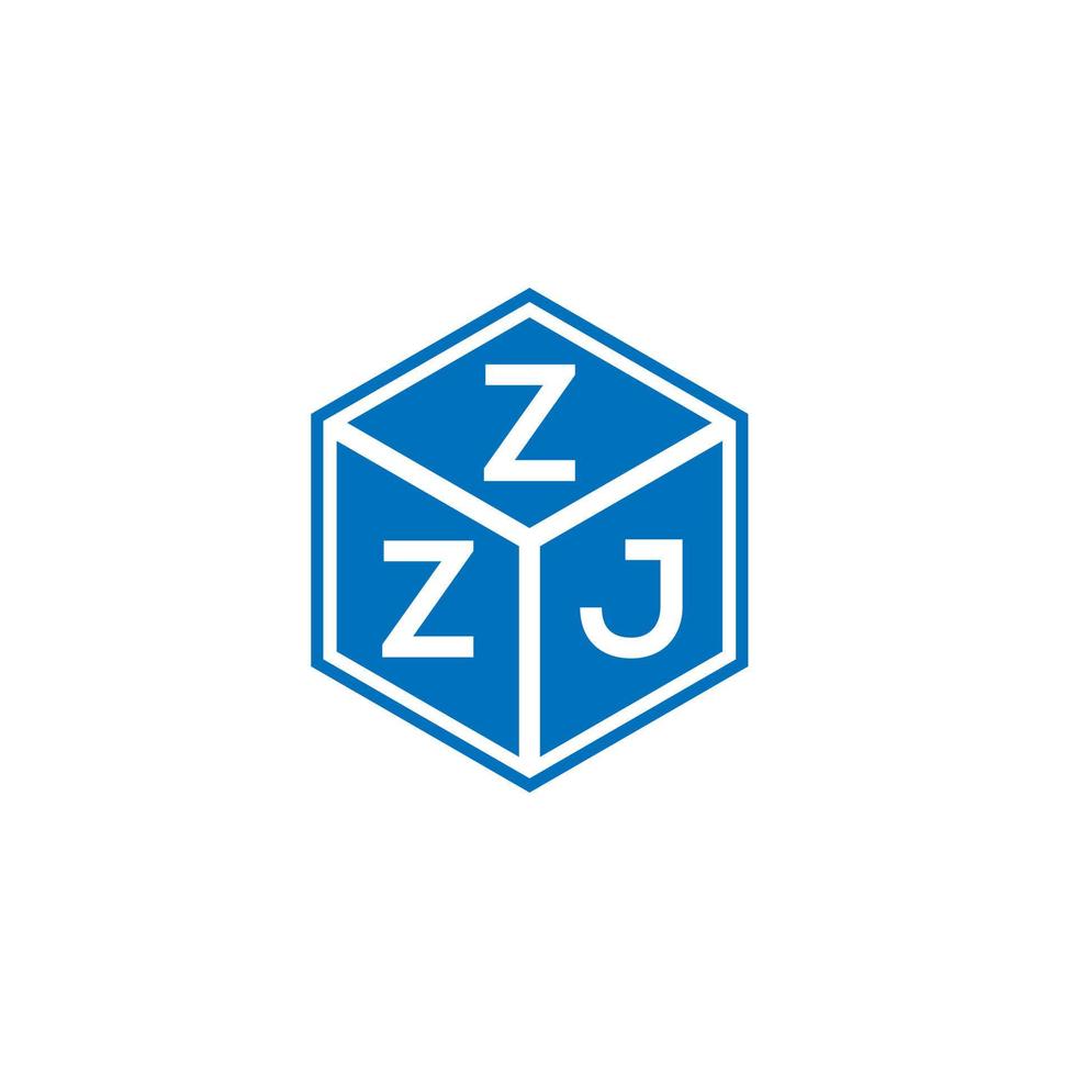 ZZ brief logo ontwerp op witte achtergrond. zzj creatieve initialen brief logo concept. zzj brief ontwerp. vector