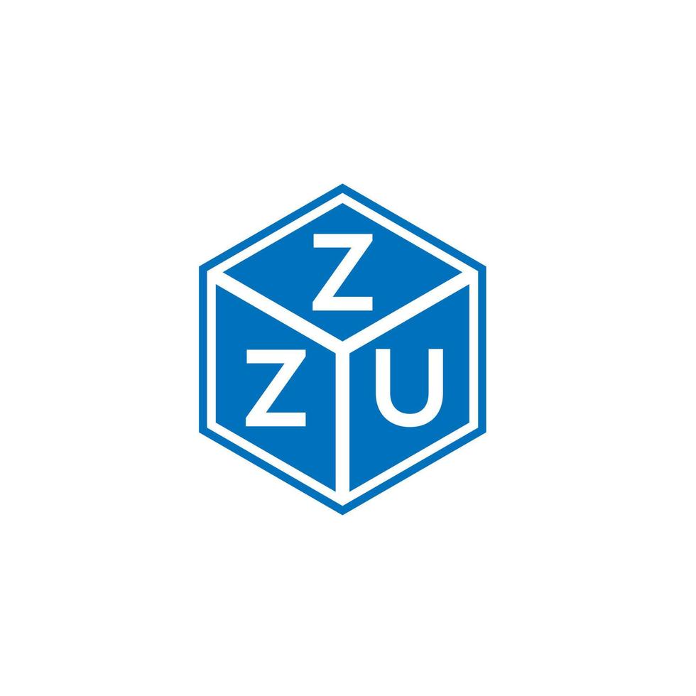 zzu brief logo ontwerp op witte achtergrond. zzu creatieve initialen brief logo concept. zzu brief ontwerp. vector