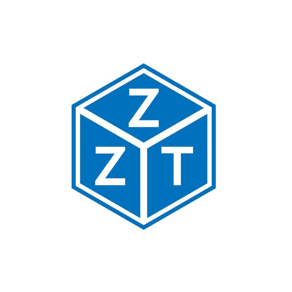 ZZ brief logo ontwerp op witte achtergrond. zzt creatieve initialen brief logo concept. zzt-briefontwerp. vector