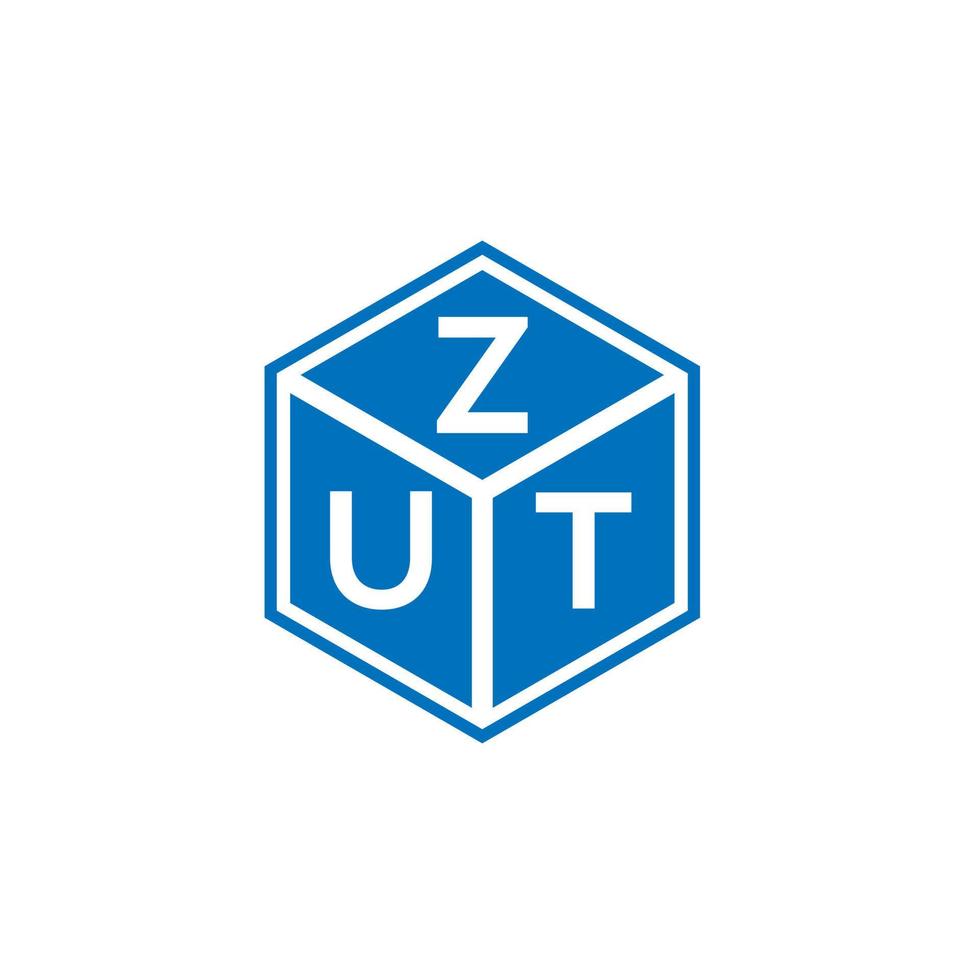 zu brief logo ontwerp op witte achtergrond. zut creatieve initialen brief logo concept. zut brief ontwerp. vector