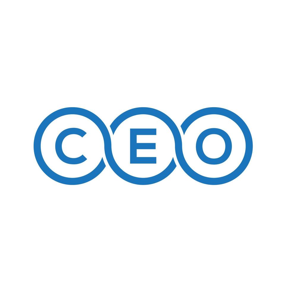 ceo brief logo ontwerp op witte achtergrond. ceo creatieve initialen brief logo concept. ceo brief ontwerp. vector