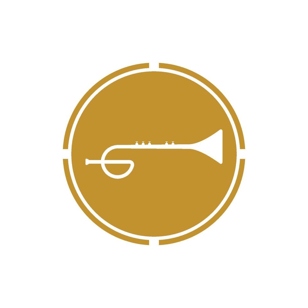 trompet muziekinstrument vector icon