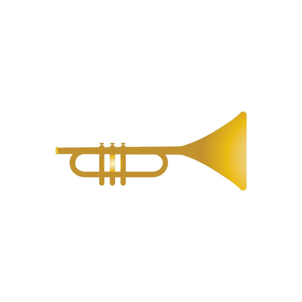 trompet muziekinstrument vector icon