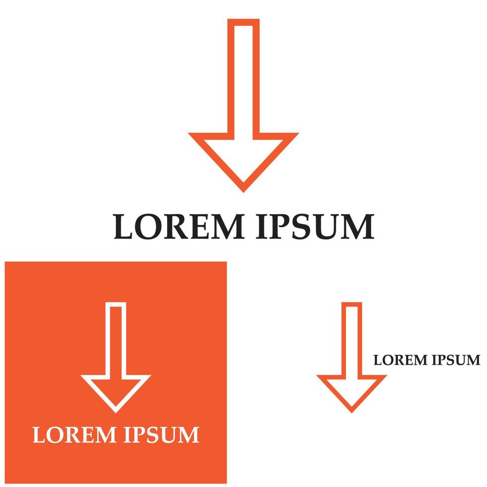 pijl deel naar beneden vector pictogram logo achtergrond