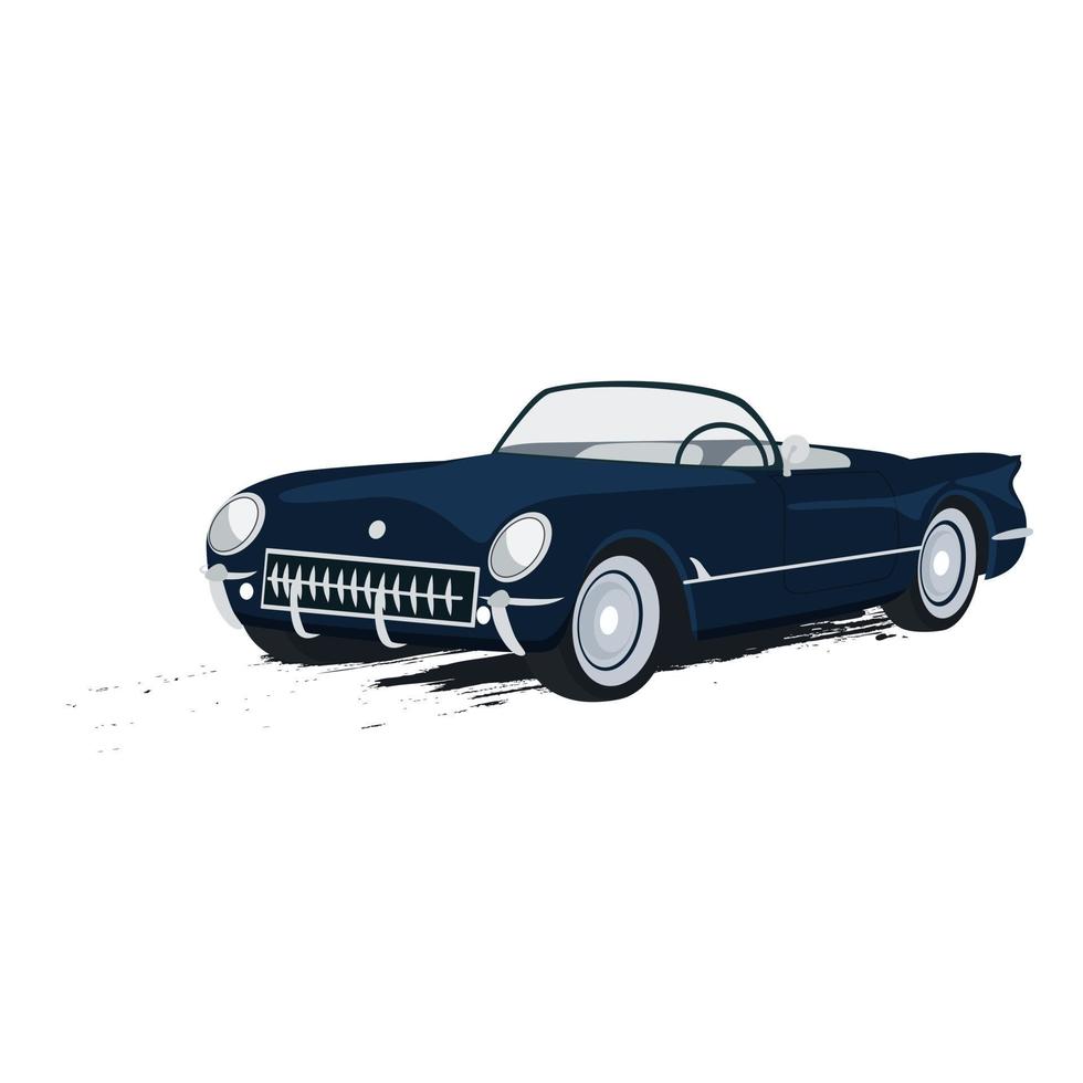 retro auto geïsoleerde vectorillustratie vector