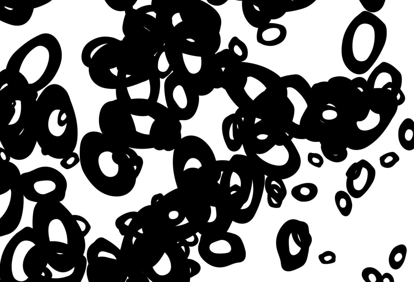 zwart-wit vector sjabloon met cirkels.