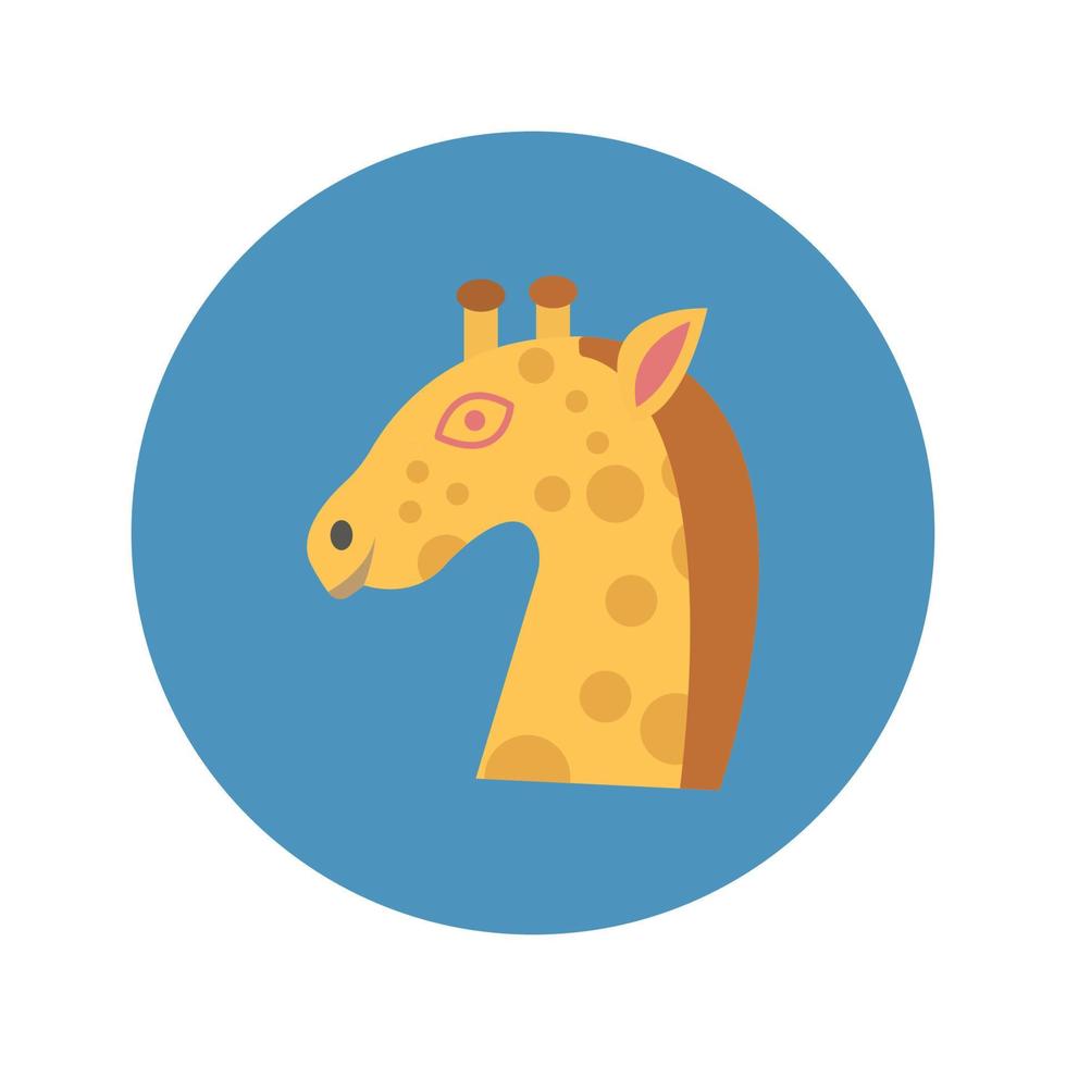 giraf dier vector icoon dat geschikt is voor commercieel werk en het gemakkelijk kan wijzigen of bewerken