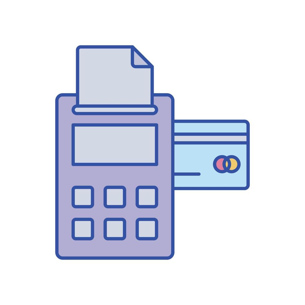 factuurmachine vectorpictogram dat geschikt is voor commercieel werk en het gemakkelijk kan wijzigen of bewerken vector