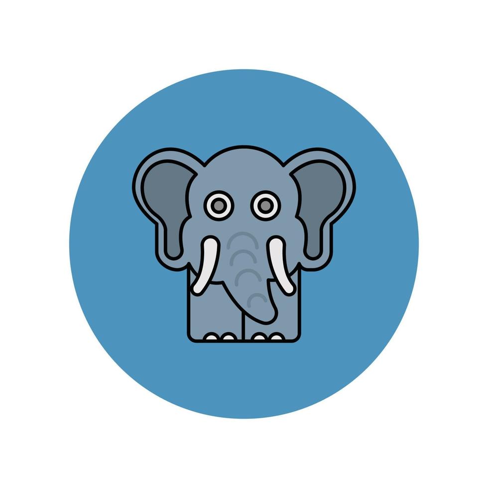 olifant dier vector icoon dat geschikt is voor commercieel werk en het gemakkelijk kan wijzigen of bewerken