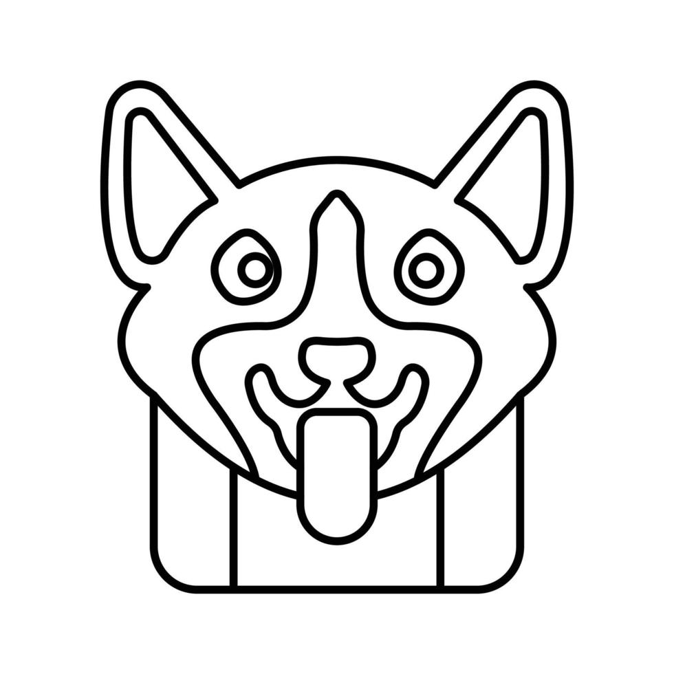 hond vectorpictogram dat geschikt is voor commercieel werk en gemakkelijk kan worden gewijzigd of bewerkt vector