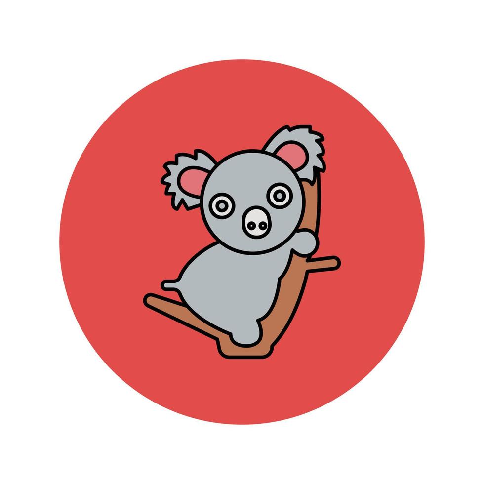 koala dier vector icoon dat geschikt is voor commercieel werk en het gemakkelijk kan wijzigen of bewerken