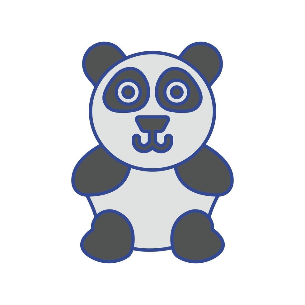 panda dier vector icoon dat geschikt is voor commercieel werk en het gemakkelijk kan wijzigen of bewerken