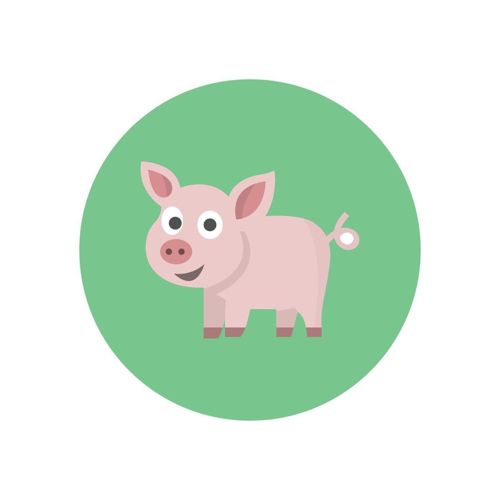 piggy animal vector icoon dat geschikt is voor commercieel werk en het gemakkelijk kan wijzigen of bewerken