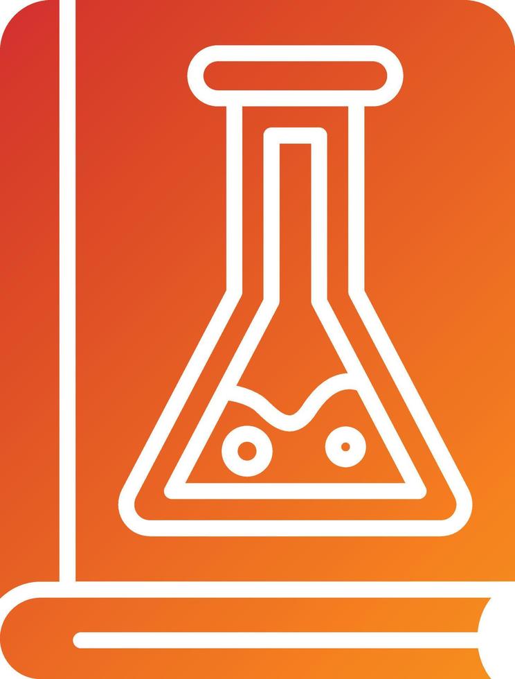 chemie boek pictogramstijl vector