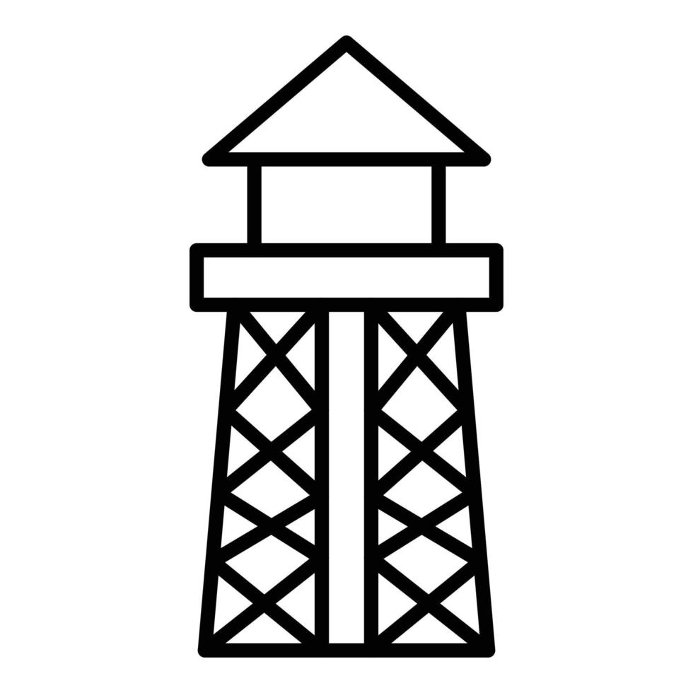 watertoren pictogramstijl vector