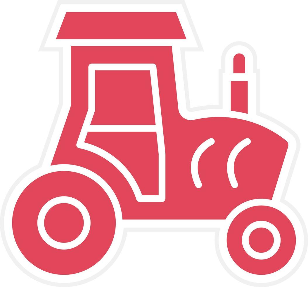 tractor pictogramstijl vector