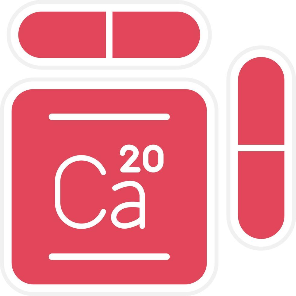calcium pictogramstijl vector