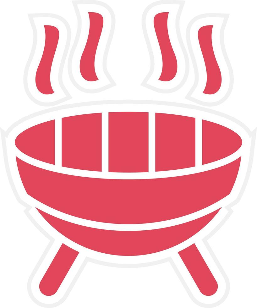 BBQ-grill pictogramstijl vector