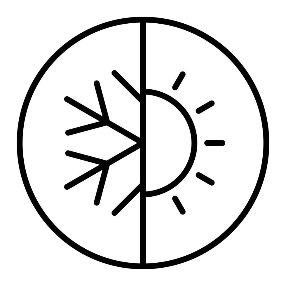 klimatisatie pictogramstijl vector