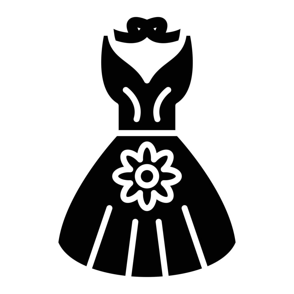 verjaardag jurk pictogramstijl vector