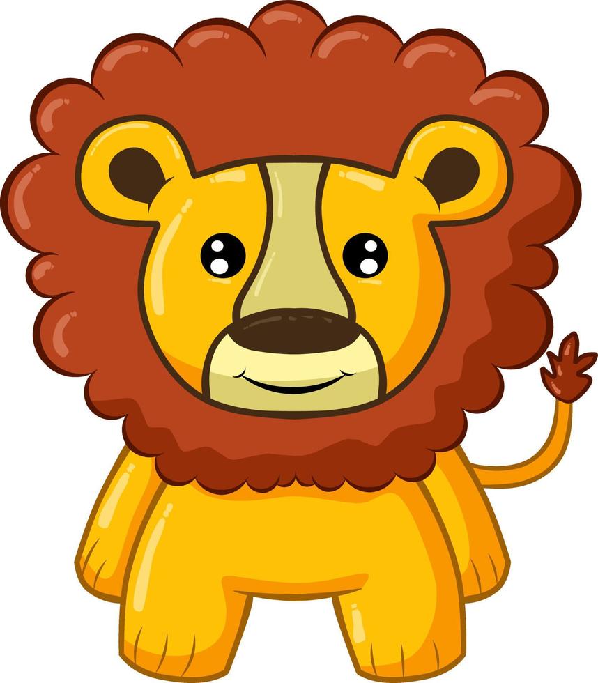 schattige leeuw illustratie vector
