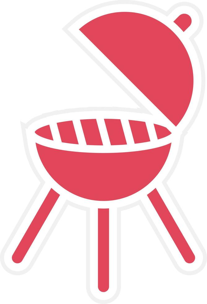 barbecue pictogramstijl vector