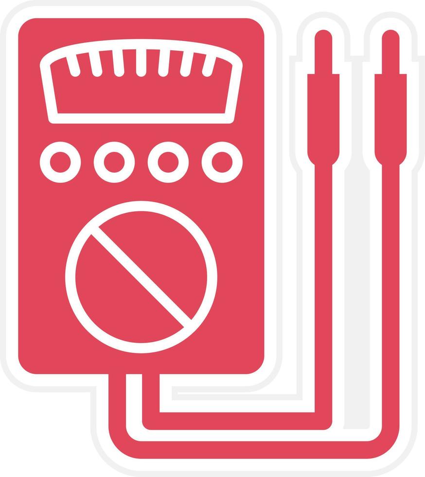 voltmeter pictogramstijl vector