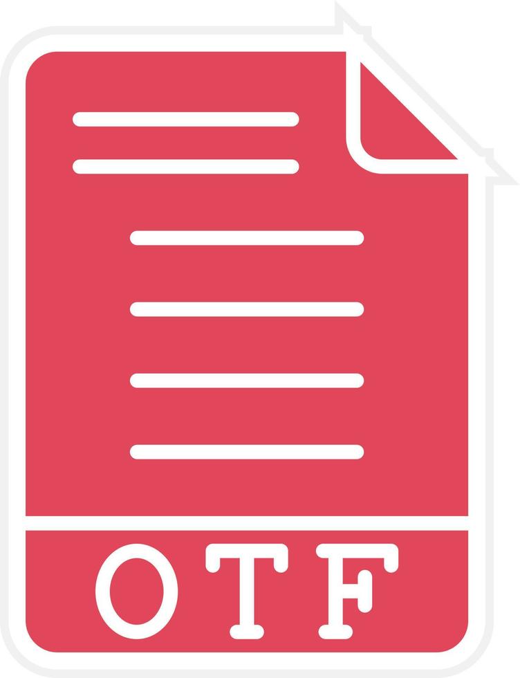 otf-pictogramstijl vector