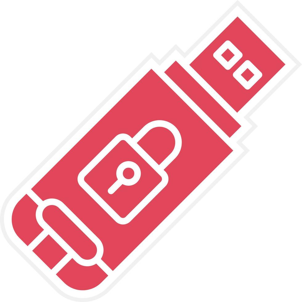 USB-drive pictogramstijl vector