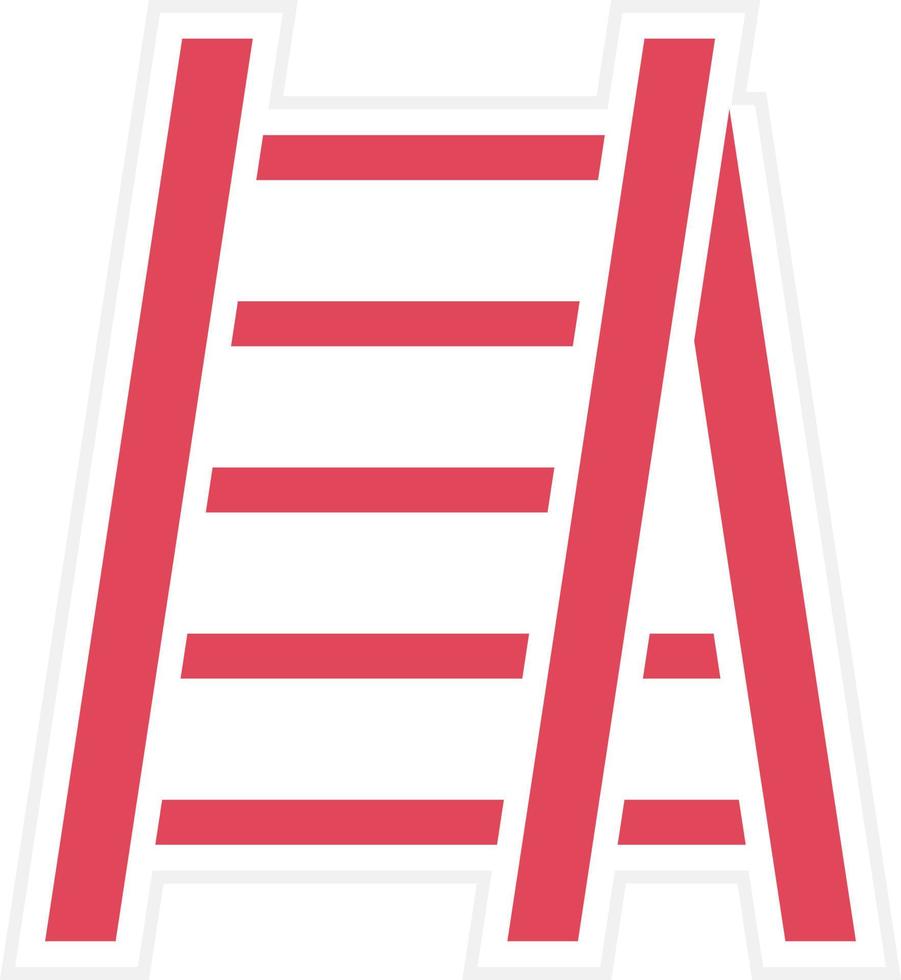 ladder pictogramstijl vector
