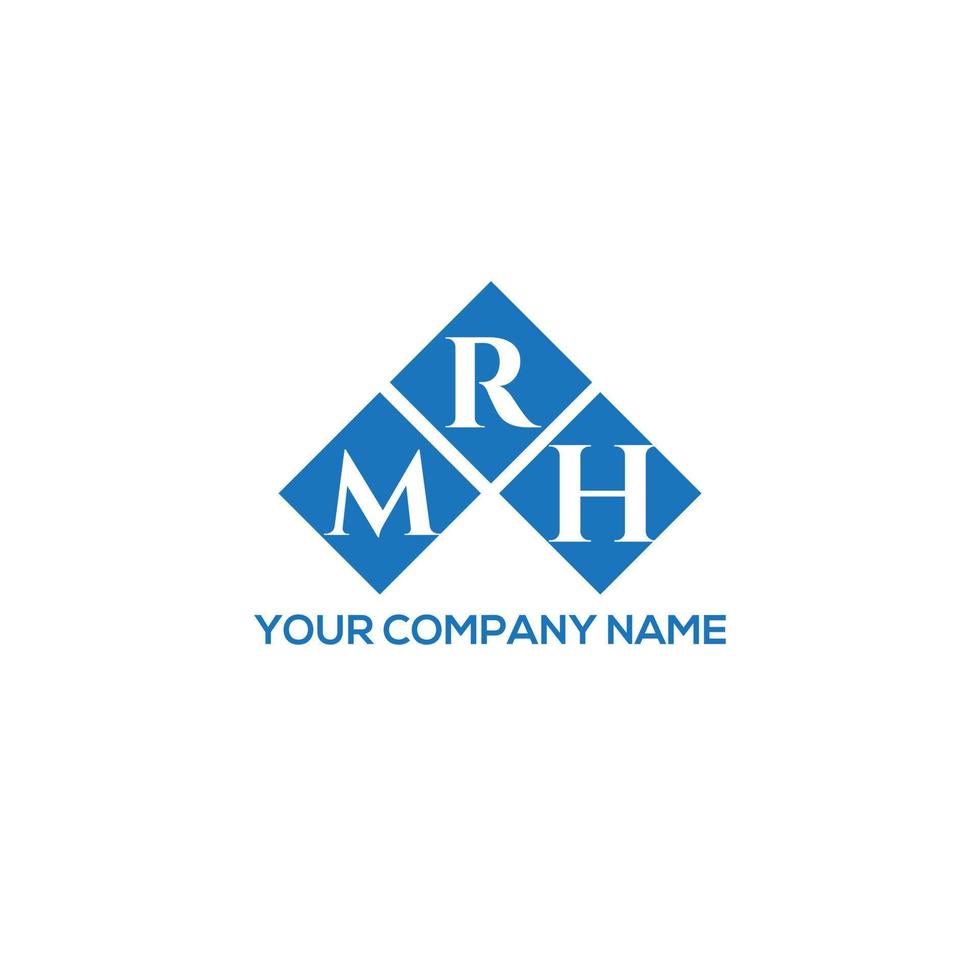 mh brief logo ontwerp op witte achtergrond. mrh creatieve initialen brief logo concept. mh brief ontwerp. vector